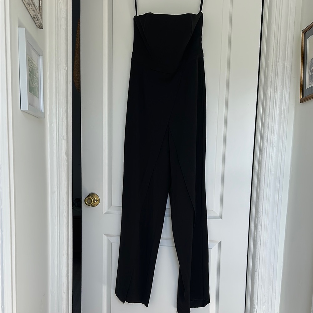 White House Black Market Black Wide Leg Jumpsuit